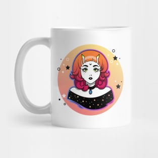 Cute cartoon colorful demon girl Mug